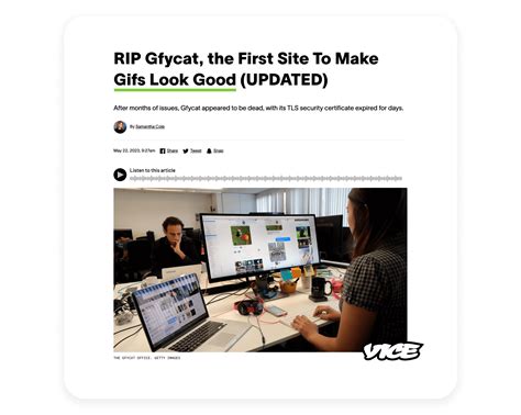 RIP Gfycat, the First Site To Make Gifs Look Good .